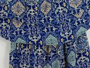 Vorschaubild 3 von Damen Jumpsuit Gr. 34 XS Blau Blumenmuster Bohemian Style