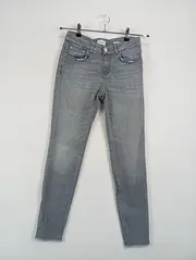 Vorschaubild 2 von Jeans Skinny Fit Damen Hose Gr. 26 Grau Modern Stretch