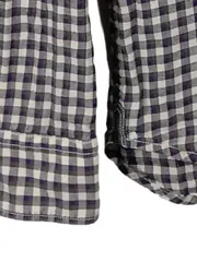 Vorschaubild 4 von Herren Karohemd Gr. 38/XXS Grau Langarm Casual