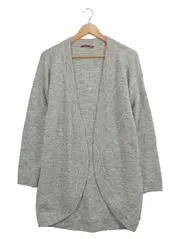 Vorschaubild 1 von edc Strickjacke Damen Grau Meliert Langarm Gr. 38 M Casual