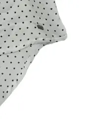 Vorschaubild 4 von Damen Bluse Gr. 38 Weiß Sterne Muster Kurzarm Casual