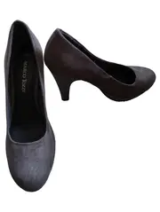 Vorschaubild 2 von Damen Pumps Gr. 38 Grau Glitzer Absatz High Heels Elegant