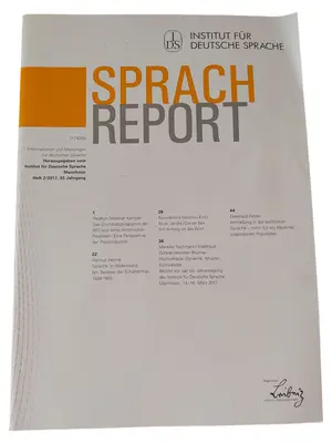 INSTITUT FÜR DEUTSCHE SPRACHE Zeitschrift