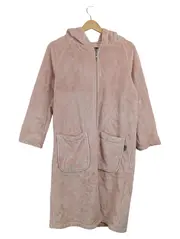 Vorschaubild 1 von WEWO-FASHION Damen Morgenmantel Kapuze Hausschuhe Set Rosa Gr. S