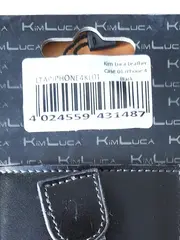 Vorschaubild 4 von KimLuca Leder Handyhülle iPhone 4 Schutzhülle Tasche Schwarz Klassisch