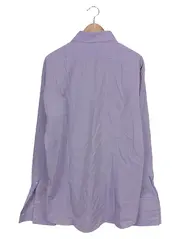 Vorschaubild 2 von Herren Business Hemd Lila Kariert Langarm Gr. 54/XXL Baumwolle