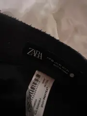 Vorschaubild 3 von Damen Stoffhose Business Grau Leinen Gr. XS W26/34