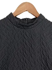 Vorschaubild 2 von Damen Freizeitkleid Gr. 42 Schwarz Casual Strukturmuster