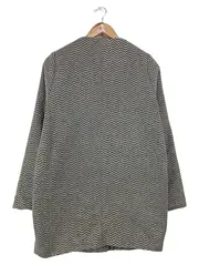 Vorschaubild 2 von Übergangsmantel Damen Gr. 34/XS Grau Fischgrätenmuster Klassisch Elegant