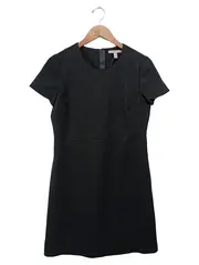 Vorschaubild 1 von Businesskleid Damen Gr. 36/S Schwarz Elegant Kurzarm Etuikleid Büro