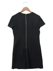 Vorschaubild 2 von Businesskleid Damen Gr. 36/S Schwarz Elegant Kurzarm Etuikleid Büro