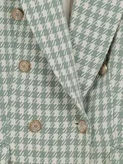 Vorschaubild 3 von Damen Blazer Grün Fischgrätenmuster Business 34;XS