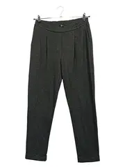 Vorschaubild 1 von Stoffhose Damen Gr. L 40 Grau Elegant Bundfaltenhose