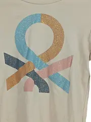 Vorschaubild 2 von Mädchen Langarmshirt Beige Gr. 122 Logo-Print
