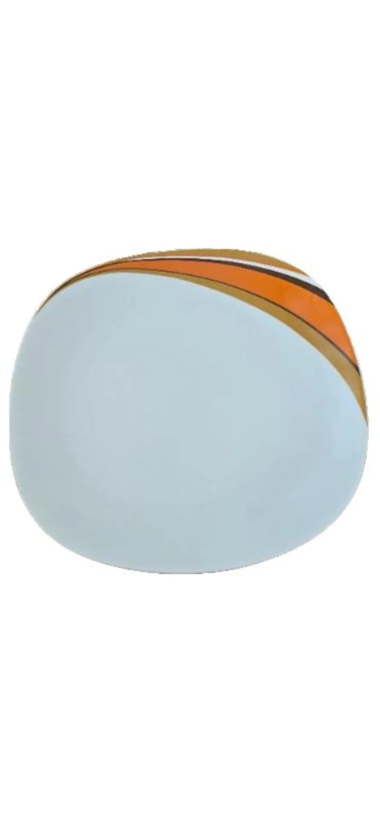 SCHIRNDING PORZELLAN Schirnding Bavaria Servierplatte Porzellan Orange Streifen Retro 24cm