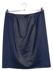Vorschaubild 1 von Damen Bleistiftrock Blau Gr. 40/L Kunstleder Modern