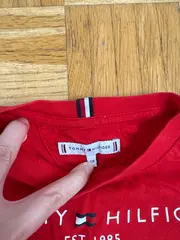Vorschaubild 3 von T-Shirt Kinder Gr. 128 Rot Logo-Print Baumwolle