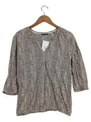 Vorschaubild 1 von Damen Bluse L Beige Casual Gepunktet 3/4-Arm