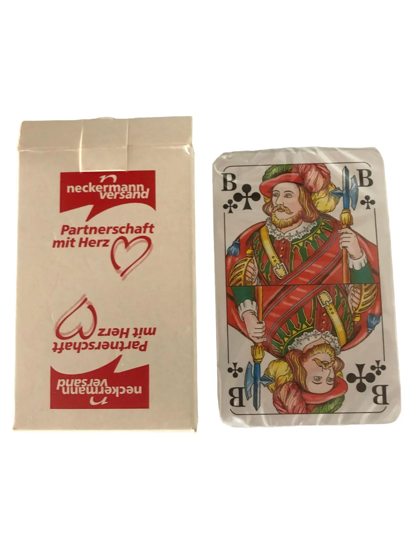 NECKERMANN VERSAND Kartenspiel Spielkarten Partnerschaft mit Herz NEU OVP