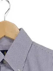 Vorschaubild 3 von Herren Business Hemd Gestreift Blau Gr. 37 Langarm Baumwolle