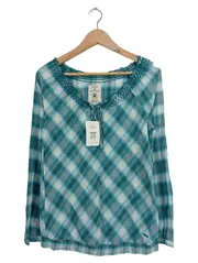 Vorschaubild 1 von Damen Trachtenhemd Karo Blau Gr. 38/M Baumwolle Casual