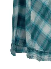 Vorschaubild 5 von Damen Trachtenhemd Karo Blau Gr. 38/M Baumwolle Casual