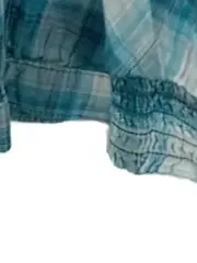 Vorschaubild 6 von Damen Trachtenhemd Karo Blau Gr. 38/M Baumwolle Casual