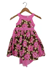 Vorschaubild 1 von Mädchen Sommerkleid Blumenmuster Schleife Mehrfarbig Gr. 110