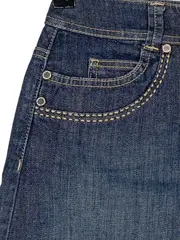 Vorschaubild 5 von Damen Jeansrock Gr. 36 Blau Casual Minirock Baumwolle