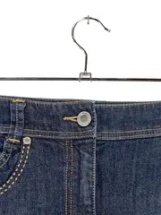Vorschaubild 4 von Damen Jeansrock Gr. 36 Blau Casual Minirock Baumwolle