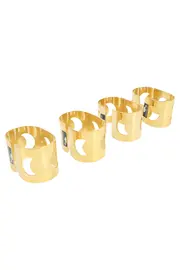Vorschaubild 1 von Serviettenring Gold Edelstahl Elegant Mond Motiv Festlich