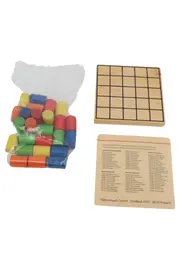 Vorschaubild 2 von Teufelsquadrat Geduldspiel Knobelspiel Holzspiel Reisespiel