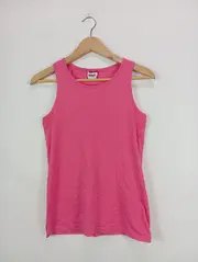 Vorschaubild 2 von Kinder Basic Top Tanktop Pink Gr. 158-164 Baumwolle