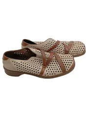 Vorschaubild 1 von Damen Ballerinas Beige Leder Lochmuster Größe 41 Komfortabel