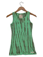 Vorschaubild 1 von Kinder Tanktop Gr. 128 Grün Batikmuster Ärmellos