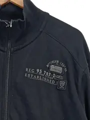 Vorschaubild 2 von Herren Sweatjacke XL Schwarz Casual mit Logo-Print
