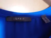 Vorschaubild 4 von Damen T-Shirt Bluse Gr. M Blau V-Ausschnitt Chiffon-Saum