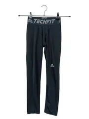 Vorschaubild 2 von Techfit Kinder Sport Leggings Kompressionshose Schwarz Gr. 140