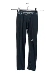 Vorschaubild 1 von Techfit Kinder Sport Leggings Kompressionshose Schwarz Gr. 140