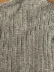Vorschaubild 4 von Kinder Strickjacke Grau 158/164 mit Kapuze Zopfmuster Casual