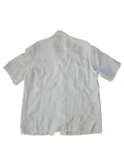 Vorschaubild 2 von Herren Freizeithemd Kurzarm Weiß XL Casual Viskose Polyamid