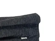 Vorschaubild 2 von Strickjacke Damen Grau M Langarm Baumwolle Melierter Rippstrick