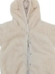 Vorschaubild 2 von Baby Schneeanzug Overall Teddy Fleece Gr. 62 Beige Kapuze
