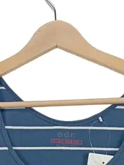 Vorschaubild 4 von Damen Trägertop Gestreift Blau Baumwolle Gr. M