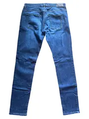Vorschaubild 3 von Jeans Damen Regular Fit Blau W31 L31 Baumwolle Lederdetails