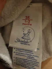 Vorschaubild 3 von Baby Mütze Gr. 35 (1-2 Monate) Gestreift Mehrfarbig Bindemütze Kinder