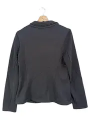 Vorschaubild 2 von Damen Blazer Gr. 40/L Grau Klassisch Elegant Baumwolle