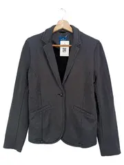 Vorschaubild 1 von Damen Blazer Gr. 40/L Grau Klassisch Elegant Baumwolle