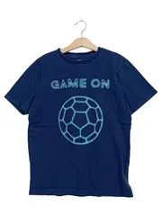 Vorschaubild 1 von Kids T-Shirt Fußball Motiv Game On Gr. 140/146 Blau Baumwolle