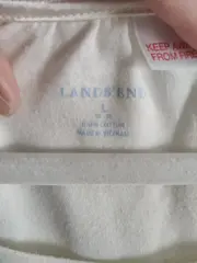 Vorschaubild 4 von Damen Langarmshirt Basic Weiß Gr. 40/L Baumwolle